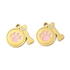 304 Stainless Steel Enamel Charms STAS-G360-03G-01-1