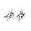 Brass Spring Ring Clasps X-KK-S356-112P-NF-1