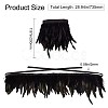 Gothic Style Natural Feather Cape AJEW-WH0329-66-2