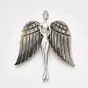 Black Lip Shell Brooches/Pendants SHEL-S275-48B-2