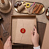 Brass Wax Seal Stamp AJEW-WH0337-006-5