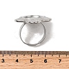 304 Stainless Steel Cuff Ring Components STAS-P403-02P-3