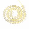 Crackle Transparent Glass Beads Strands GLAA-N063-8mm-08-2