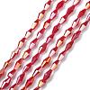 Opaque Glass Beads Strands GLAA-P001-04A-06-1