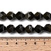 Natural Golden Sheen Obsidian Beads Strands G-Z119-A10-03-5