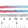 Gradient Color Baking Paint Glass Bead Strands DGLA-A039-T4mm-A017-5