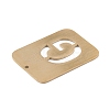 Ion Plating(IP) 304 Stainless Steel Pendants STAS-K216-49G-G-4
