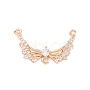 Brass Pave Clear Cubic Zirconia Chandelier Component Links ZIRC-K088-03KCG-1