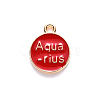 Alloy Enamel Pendants X-ENAM-S124-01B-07J-3