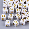 Plating Acrylic Beads SACR-S297-09G-1