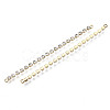 Brass Micro Cubic Zirconia Chain Links Connectors X-KK-N231-134-NF-2