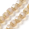 Electroplate Transparent Glass Beads Strands EGLA-I018-AB04-1