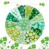 450pcs 15 Style Glass Beads GLAA-PH0001-54-6