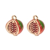 2Pcs Brass Enamel Charms KK-YW0001-78-1