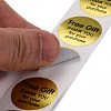 Flat Round Paper Thank You Stickers DIY-C042-09B-4