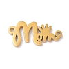 Mother's Day PVD Vacuum Plating 304 Stainless Steel  Beads STAS-C035-01G-1