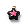 Alloy Enamel Charms ENAM-E362-08B-1