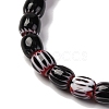 Handmade Lampwork Chevron Beads Strands LAMP-K041-01A-01-4
