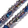 Electroplate Glass Beads Strands EGLA-L030-HR02-1