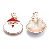 Alloy Enamel Pendants X-ENAM-Q442-040-RS-3