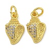 Rack Plating Brass Micro Pave Cubic Zirconia Pendants KK-I718-27G-02-1