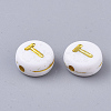 Plating Acrylic Beads PACR-R242-01T-2