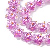 Transparent Glass Beads Strands LAMP-F029-03D-3