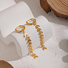 304 Stainless Steel Wheat Tassel Hoop Earrings LS-ID4958-1-1