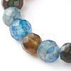 Mixed Stone Beads Finger Ring for Girl Women RJEW-JR00383-7