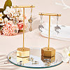 16Pcs 8 Style Brass Micro Pave Clear Cubic Zirconia Earring Hooks KK-BBC0012-30-4