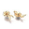 Magnetic Brass Clip on Earring Findings KK-G436-05G-2