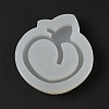 DIY Peach Shape Quicksand Silicone Molds DIY-E048-01-3
