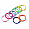 Spray Painted Iron Split Key Rings KEYC-S255-003-2