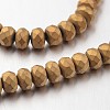Electroplate Non-magnetic Synthetic Hematite Bead Strands G-F300-48B-F03-1