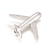 Brass Micro Pave Cubic Zirconia Airliner Beads ZIRC-L078-005P-NR-2