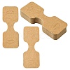 Kraft Paper Fold Over Jewelry Display Cards with Hanging Hole CDIS-YW0001-12-1