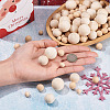 Unfinished Wood Beads WOOD-TA0001-24-6