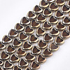 Electroplate Glass Beads Strands EGLA-S188-09D-1