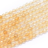 Natural Citrine Beads Strands G-I279-E10-1