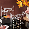 Transparent Acrylic Earring Display Hanging Stands EDIS-PH0001-47-4