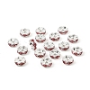 Brass Rhinestone Spacer Beads RB-A014-L8mm-27S-3