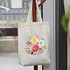 DIY Flower Pattern Tote Bag Embroidery Kit PW22121382647-1