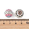 Brass & Alloy & Rhinestone Enamel Beads RB-CBA973B-11D-P-3