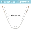 2Pcs Macrame Cotton Cord Curtain Tiebacks Clips HJEW-FH00223-2