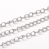 Tarnish Resistant 304 Stainless Steel Curb Chains X-CHS-K004-11P-0.8mm-1