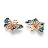 Alloy Enamel Pendants ENAM-N055-014F-NR-4