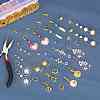 10 Pairs Brass Micro Pave Clear Cubic Zirconia Earring Hooks ZIRC-SZ0005-19A-4