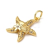 Brass Micro Pave Cubic Zirconia Pendants KK-A265-10B-01G-2