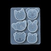Rabbit/Dragon/Cat Pendant DIY Silhouette Silicone Mold DIY-K073-09B-5