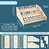 3-Layer Wooden Craft Paint & Brash Rack DIY-WH0401-04-2